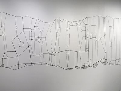 Vue rapprochée - Oeuvre murale Musée de la Gaspésie